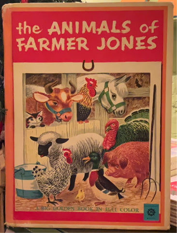 The Animals of Farmer Jones (A Big Golden Book in Full Color), Pictures by Richard Scarry