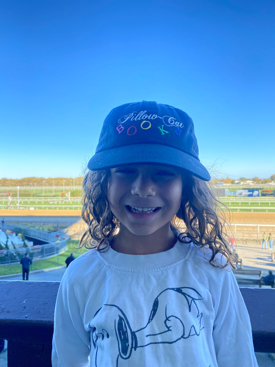 PillowCat Books Rainbow Jumble Logo Hat