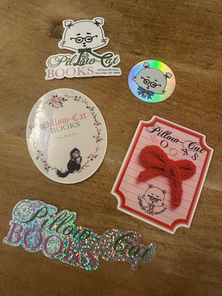 Pillow-Cat Books Single Stickers