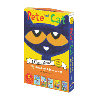 Pete the Cat: Big Reading Adventures: 5 Far-Out Books in 1 Box! (My First I Can Read, James Dean