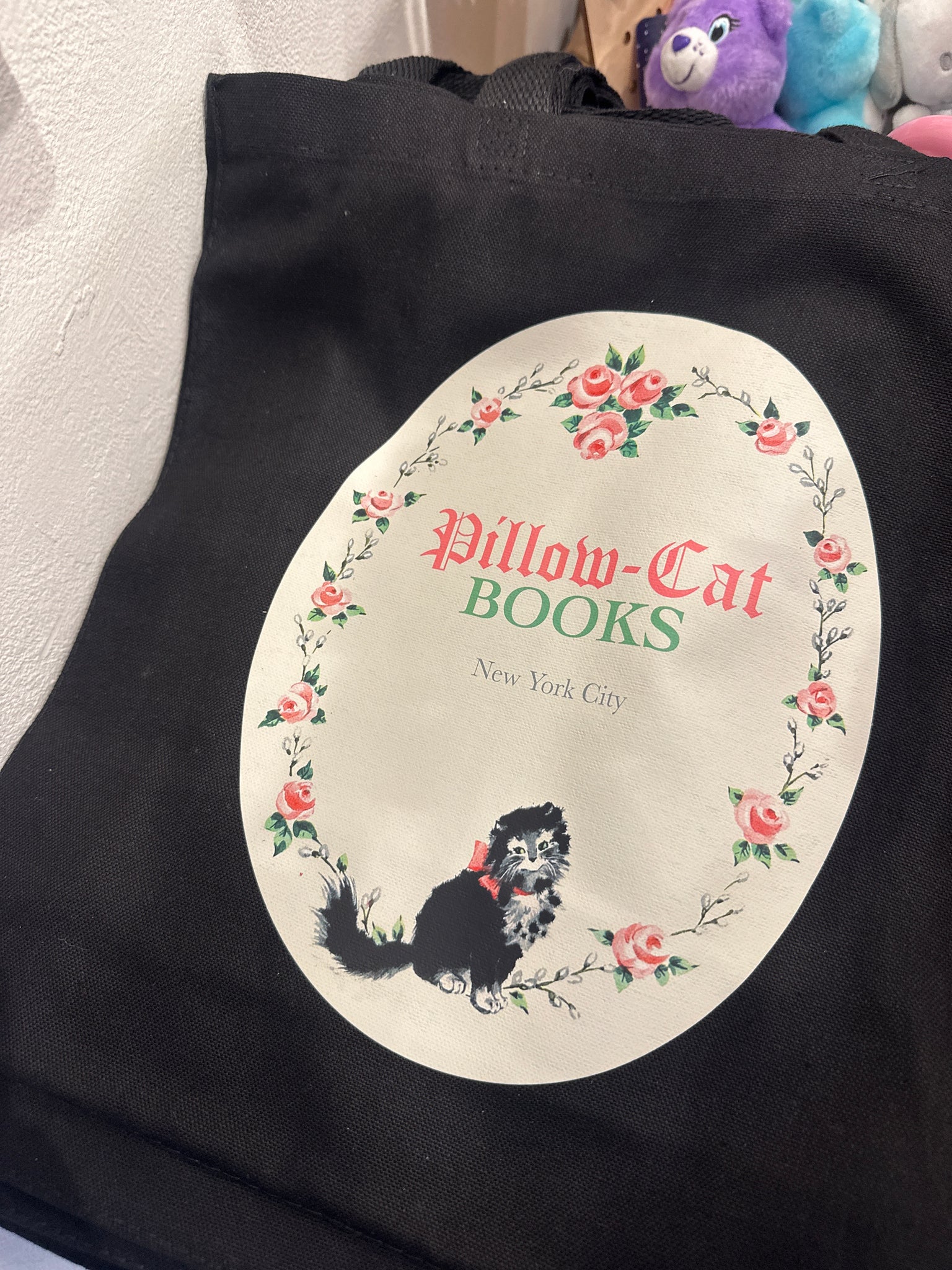 Pillow-Cat BOOKS vintage cats Tote