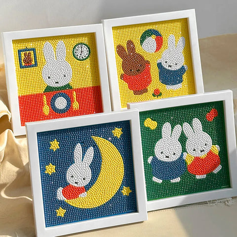 Wholesale Miffy Diamond Painting Frame DIY Kit