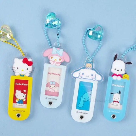 Sanrio Charaters Random Name Tag Key Ring, Charm 16Pcs Box