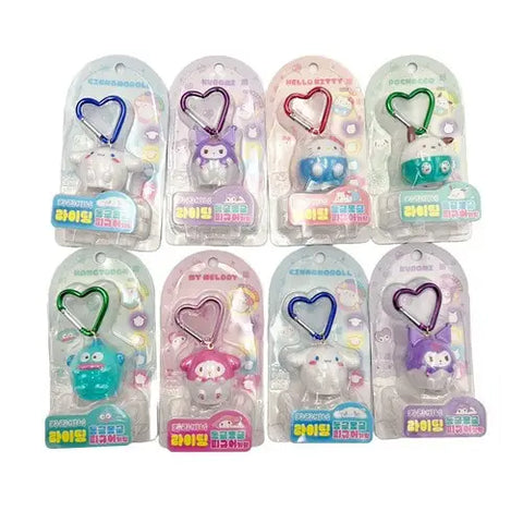 Sanrio LED Mood Lighting Charaters Figure Carabiner Key RIng