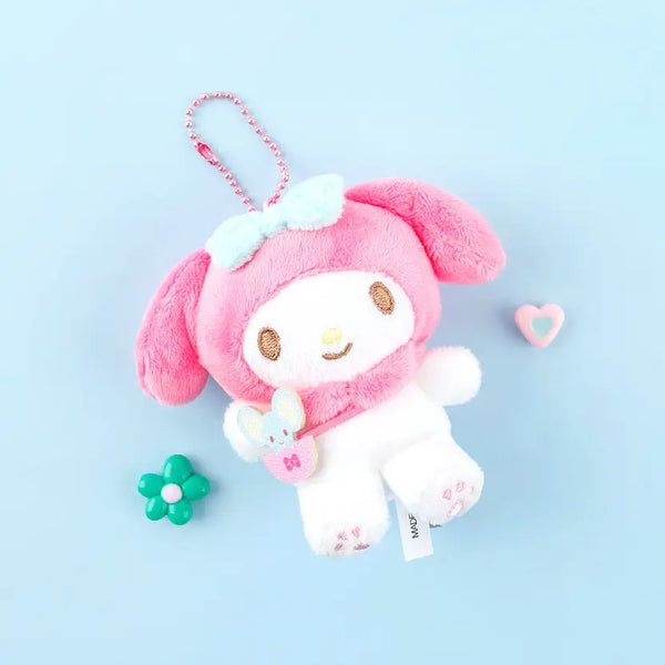 Sanrio Mini Plush Keychain – Shoulder Bag Edition (8cm)
