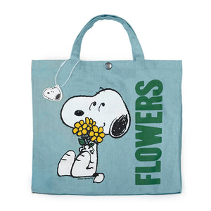 Peanuts Snoopy Flowers Market Tote