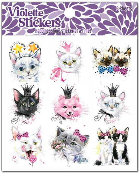 Violette Stickers - CATS