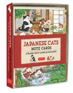 Japanese Cats Note Cards: 12 Blank Note Cards & Envelopes