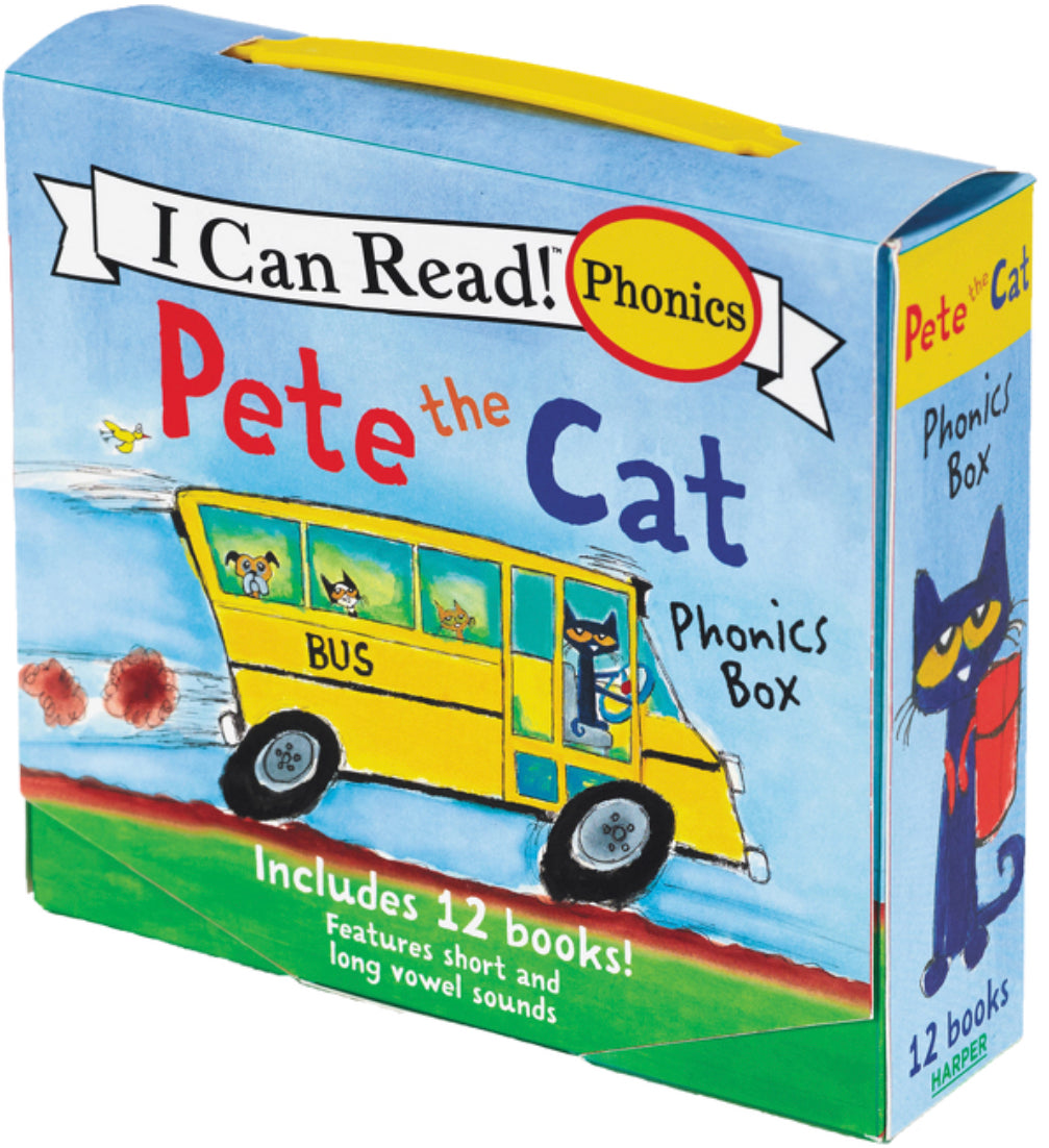 Pete the Cat 12-Book Phonics Fun!: Includes 12 Mini-Books Featuring Short and Long Vowel Sounds (My First I Can Read), James Dean